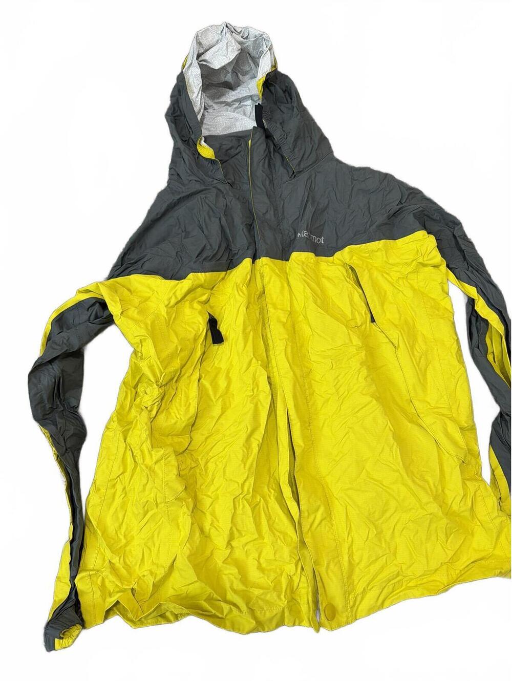 Marmot Boys Jacket XL Yellow and Gray